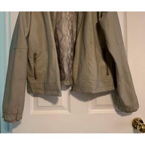 George faux leather jacket